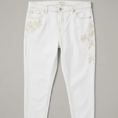 Pantalon blanc brodé Encuentro - Taille 46